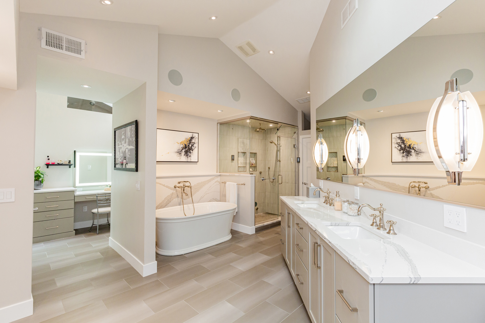 Custom bathroom cabinetry