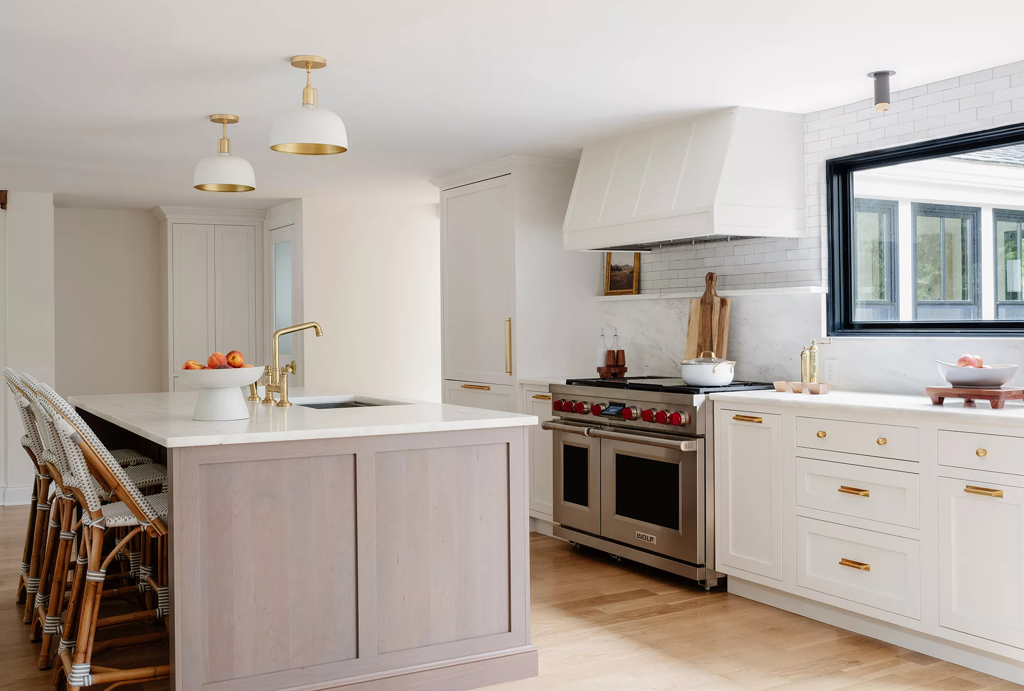 Kitchen with custom cabinets