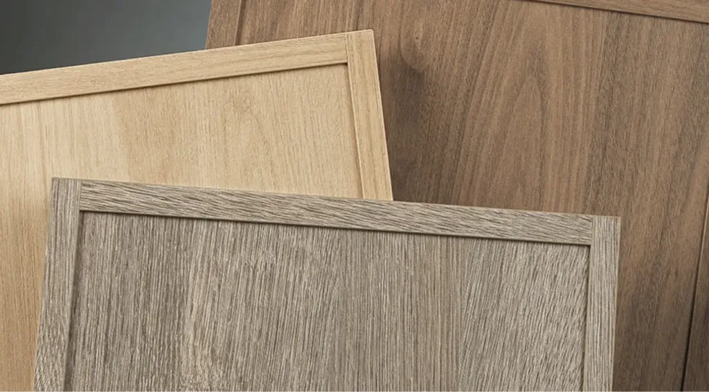 Doors with different finishes