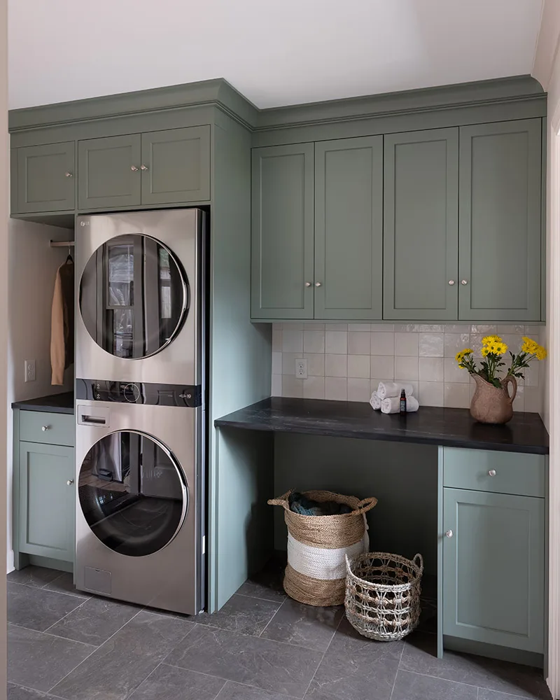 Built in laundry cabinets