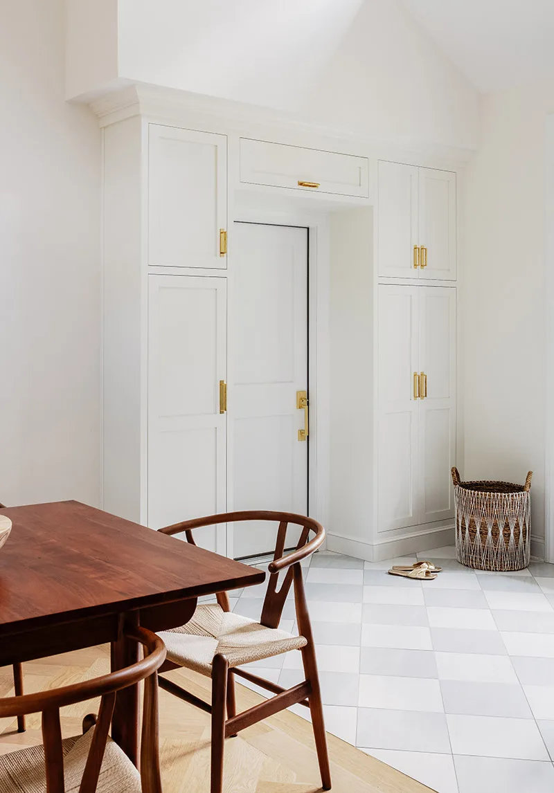built-in storage cabinets