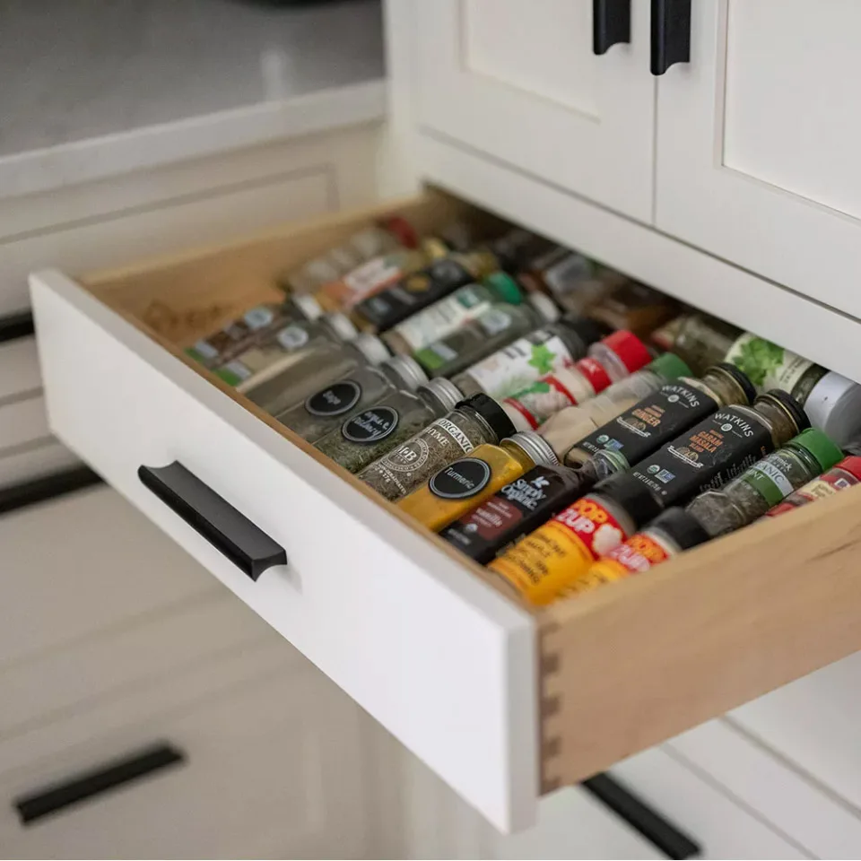 Cabinet drawer closeup
