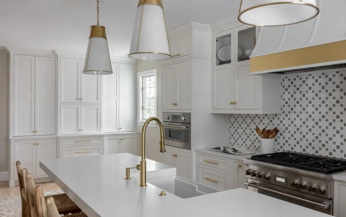 StoneHill kitchen with painted cabinets