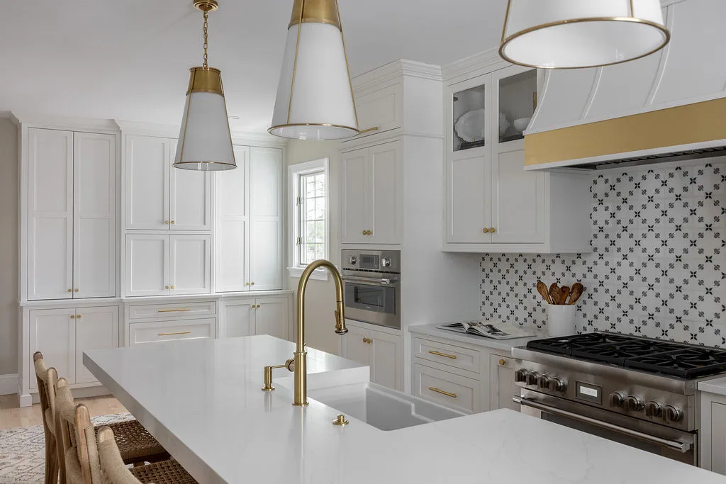 StoneHill kitchen with painted cabinets