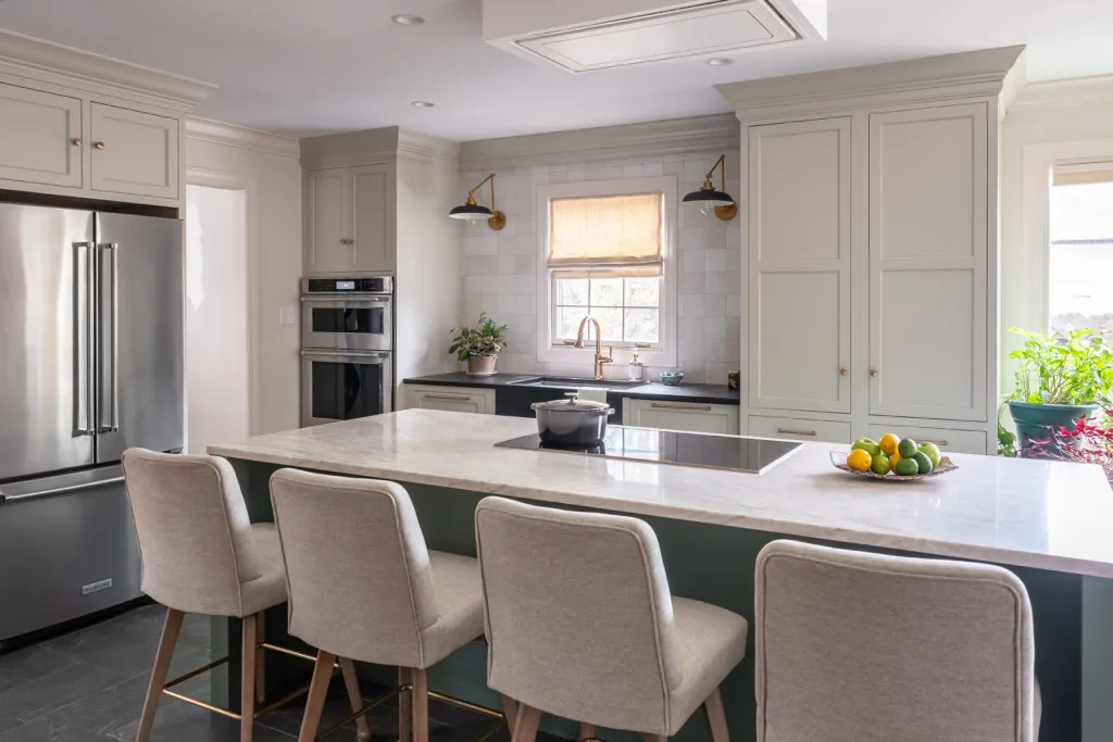 Custom kitchen with Heron finish