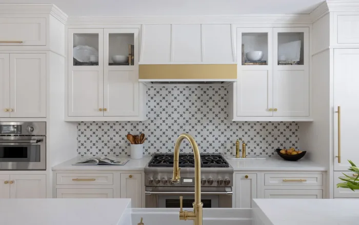 White custom kitchen cabinets