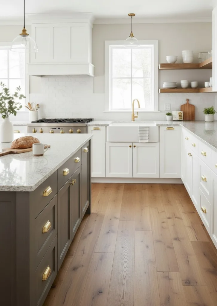 L shaped kitchen