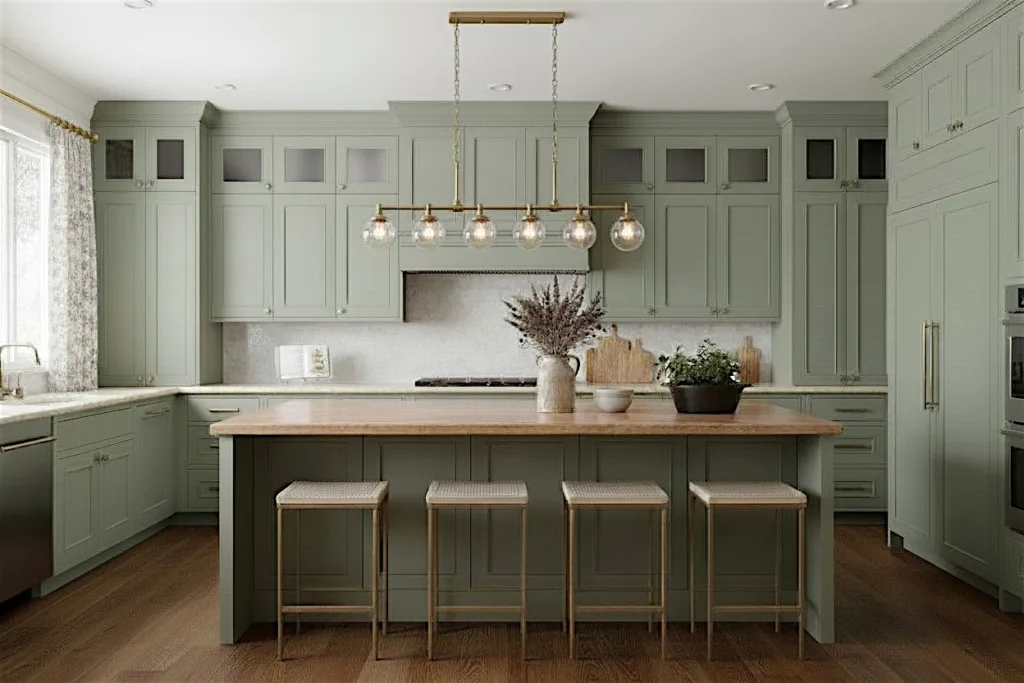 Kitchen focal point that is great for entertaining guests