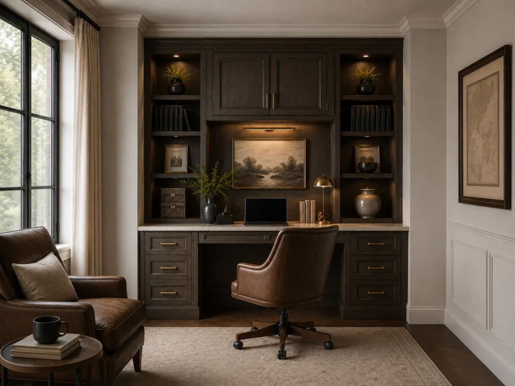 Build in desk cabinets