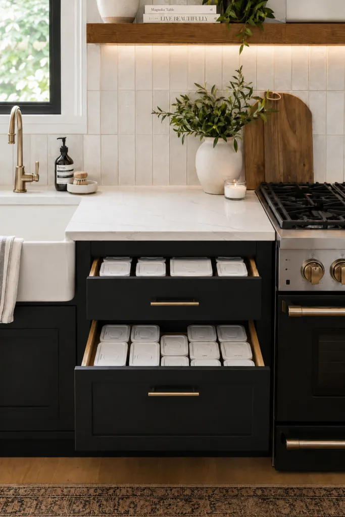 Kitchen storage cabinets